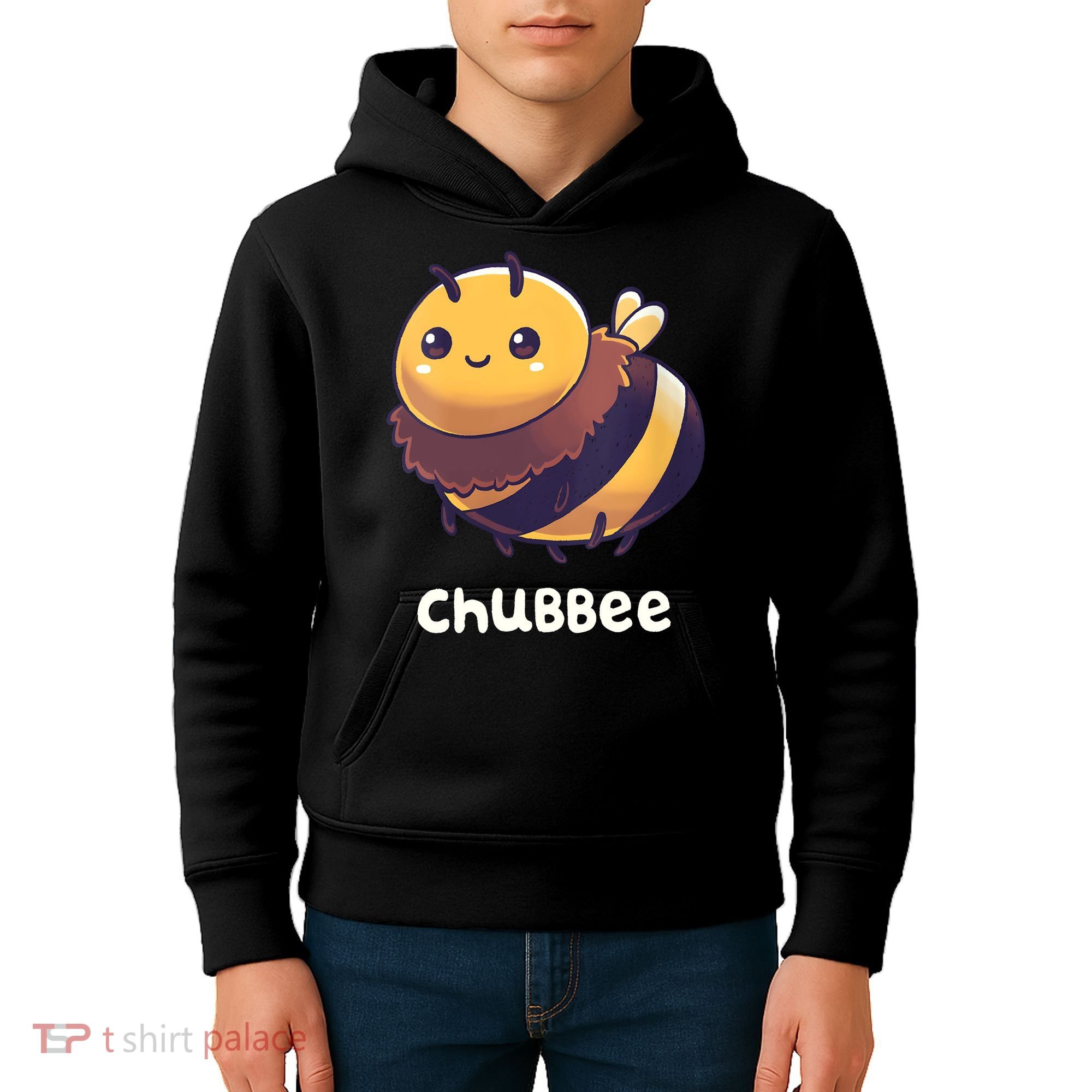 Womens Chubbee Chubby Honey Bee Kawaii Kids Hoodie