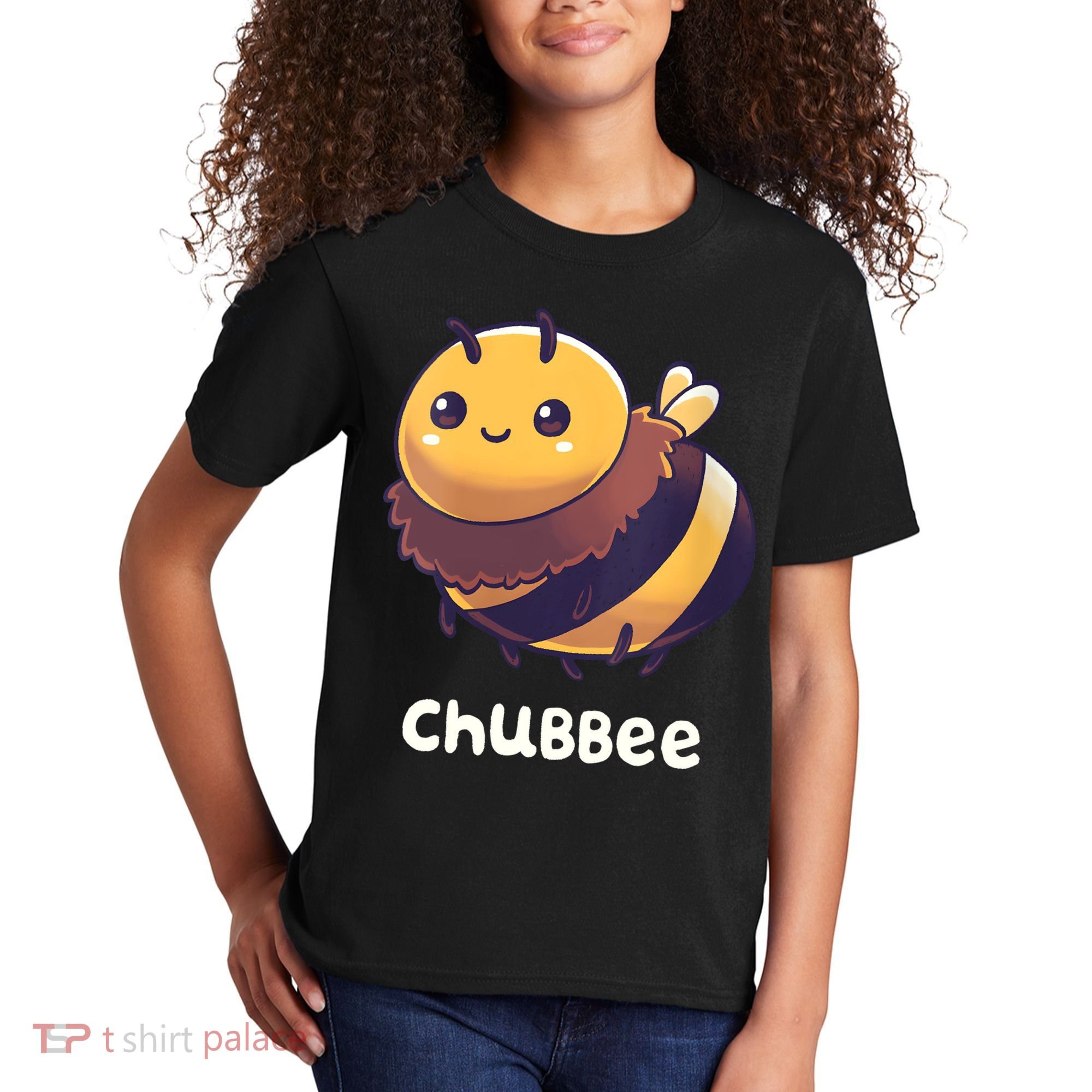 Womens Chubbee Chubby Honey Bee Kawaii Kids T-Shirt