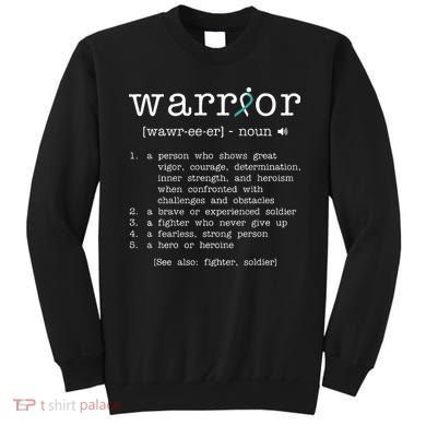 Warror Cervical Cancer Awareness Item Cervical Cancer Sweatshirt