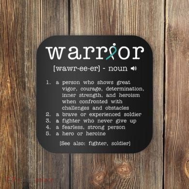 Warror Cervical Cancer Awareness Item Cervical Cancer Coaster