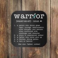 Warror Cervical Cancer Awareness Item Cervical Cancer Coaster thumb 0