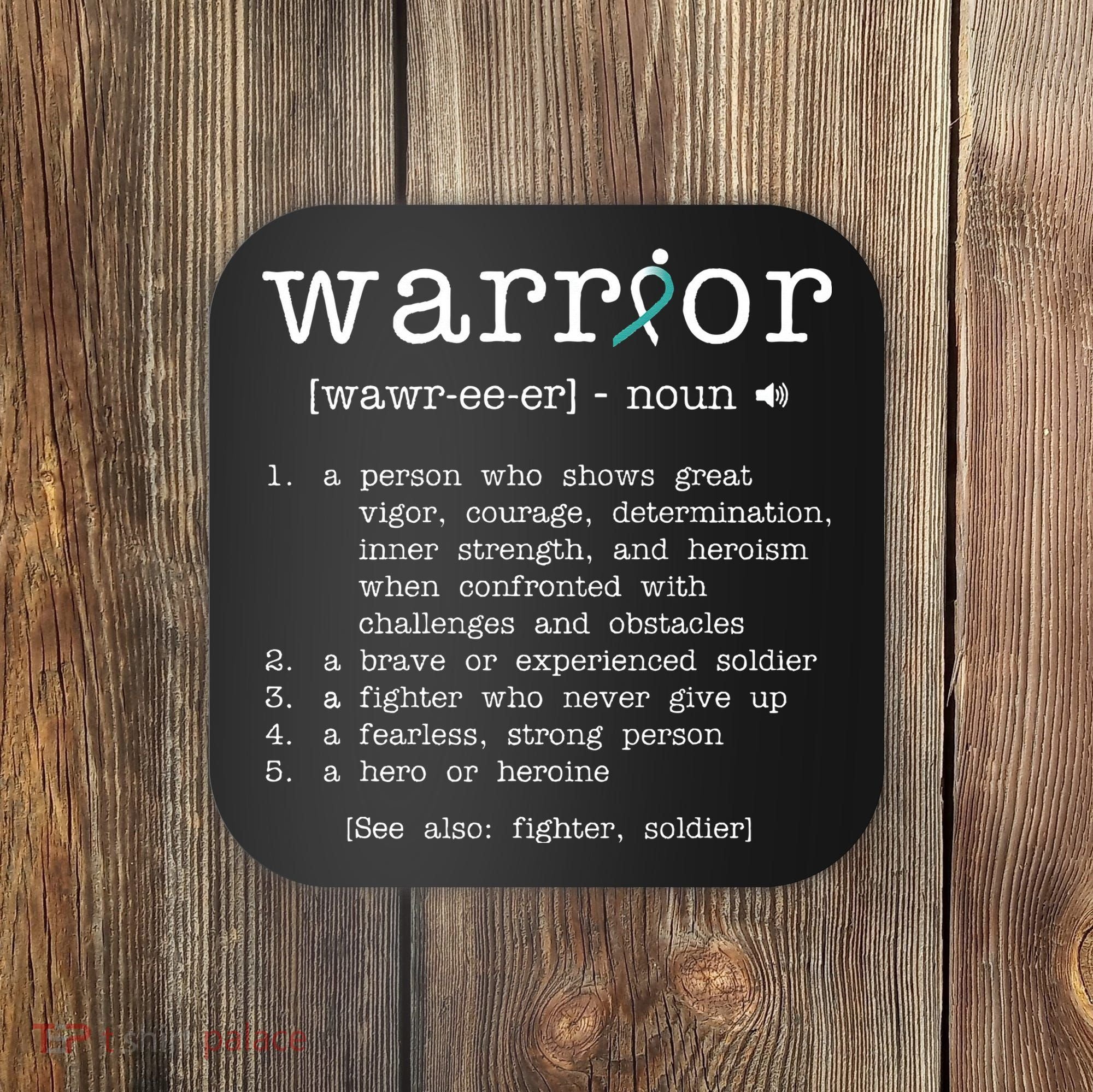 Warror Cervical Cancer Awareness Item Cervical Cancer Coaster