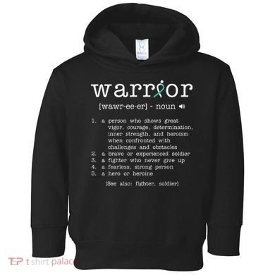 Warror Cervical Cancer Awareness Item Cervical Cancer Toddler Hoodie