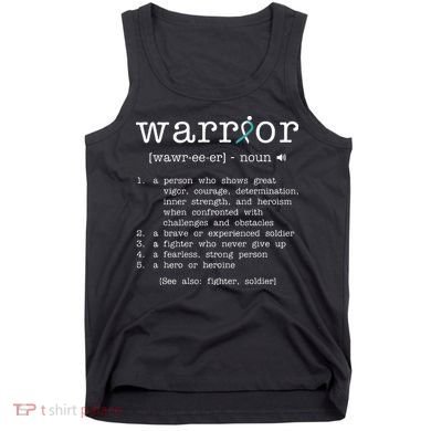 Warror Cervical Cancer Awareness Item Cervical Cancer Tank Top