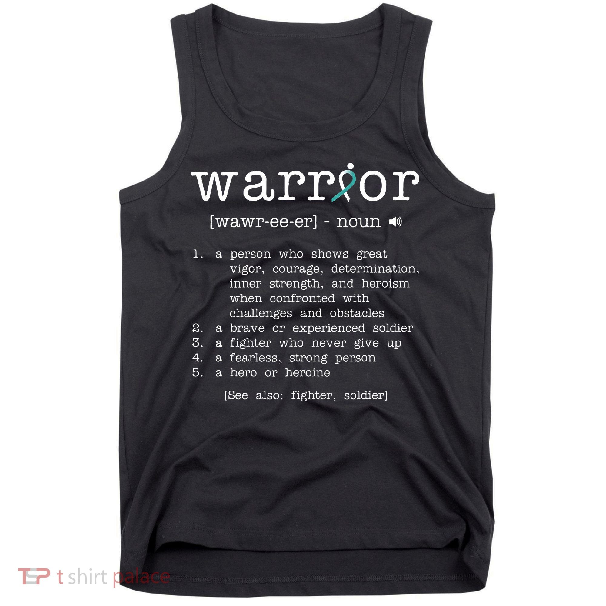 Warror Cervical Cancer Awareness Item Cervical Cancer Tank Top