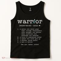 Warror Cervical Cancer Awareness Item Cervical Cancer Tank Top thumb 2