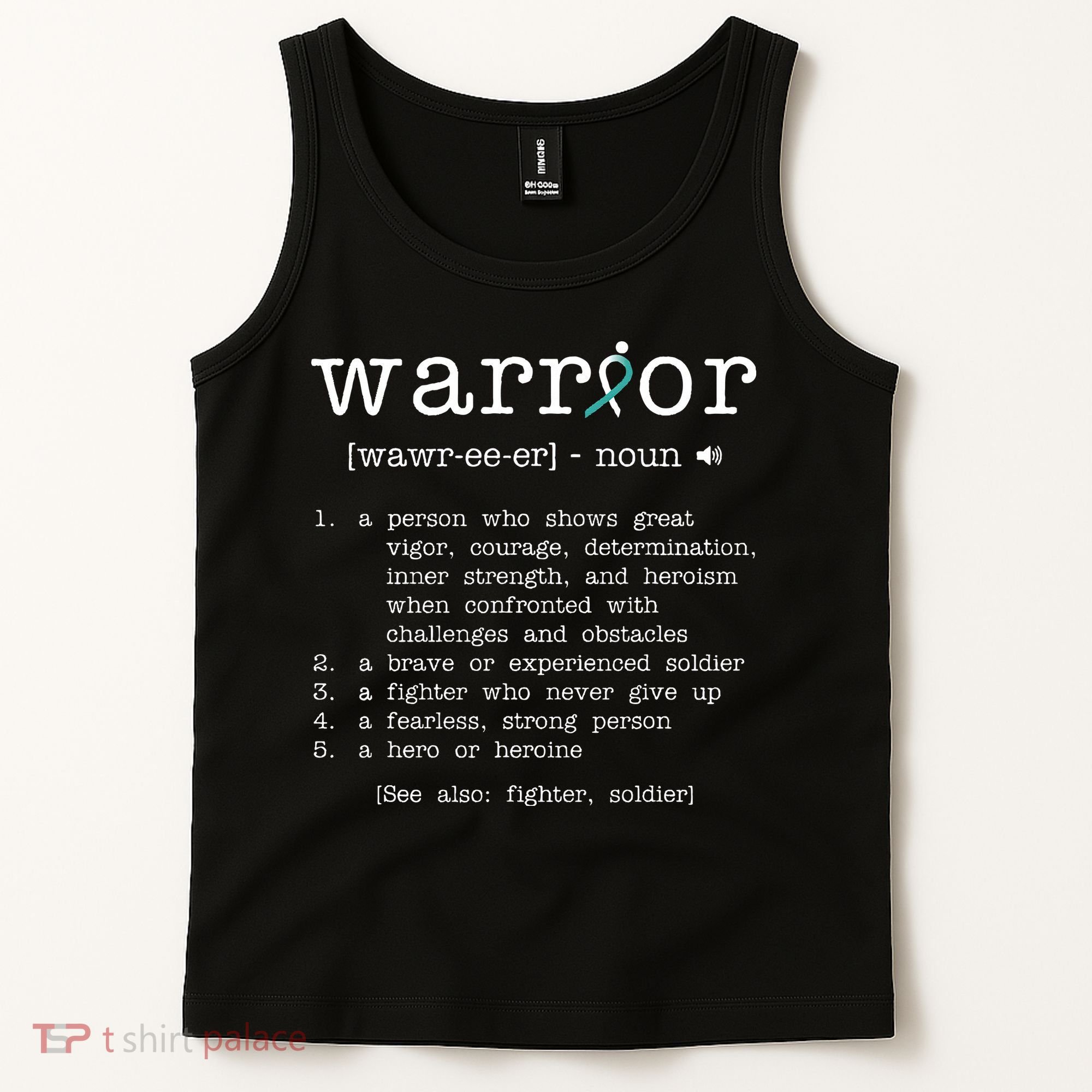 Warror Cervical Cancer Awareness Item Cervical Cancer Tank Top