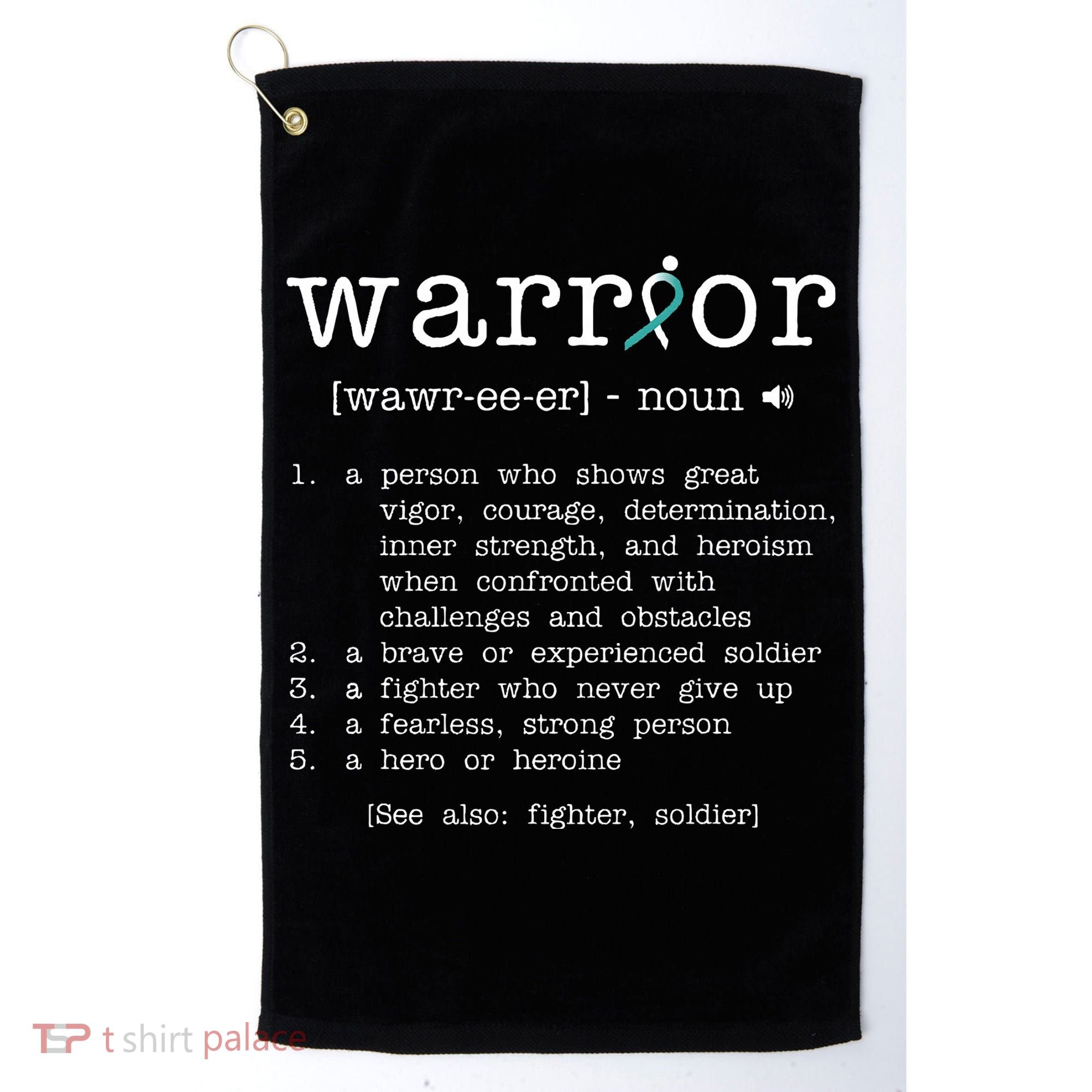 Warror Cervical Cancer Awareness Item Cervical Cancer Golf Towel