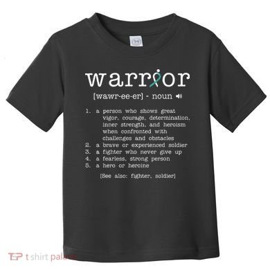 Warror Cervical Cancer Awareness Item Cervical Cancer Toddler T-Shirt