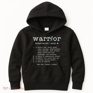 Warror Cervical Cancer Awareness Item Cervical Cancer Kids Hoodie