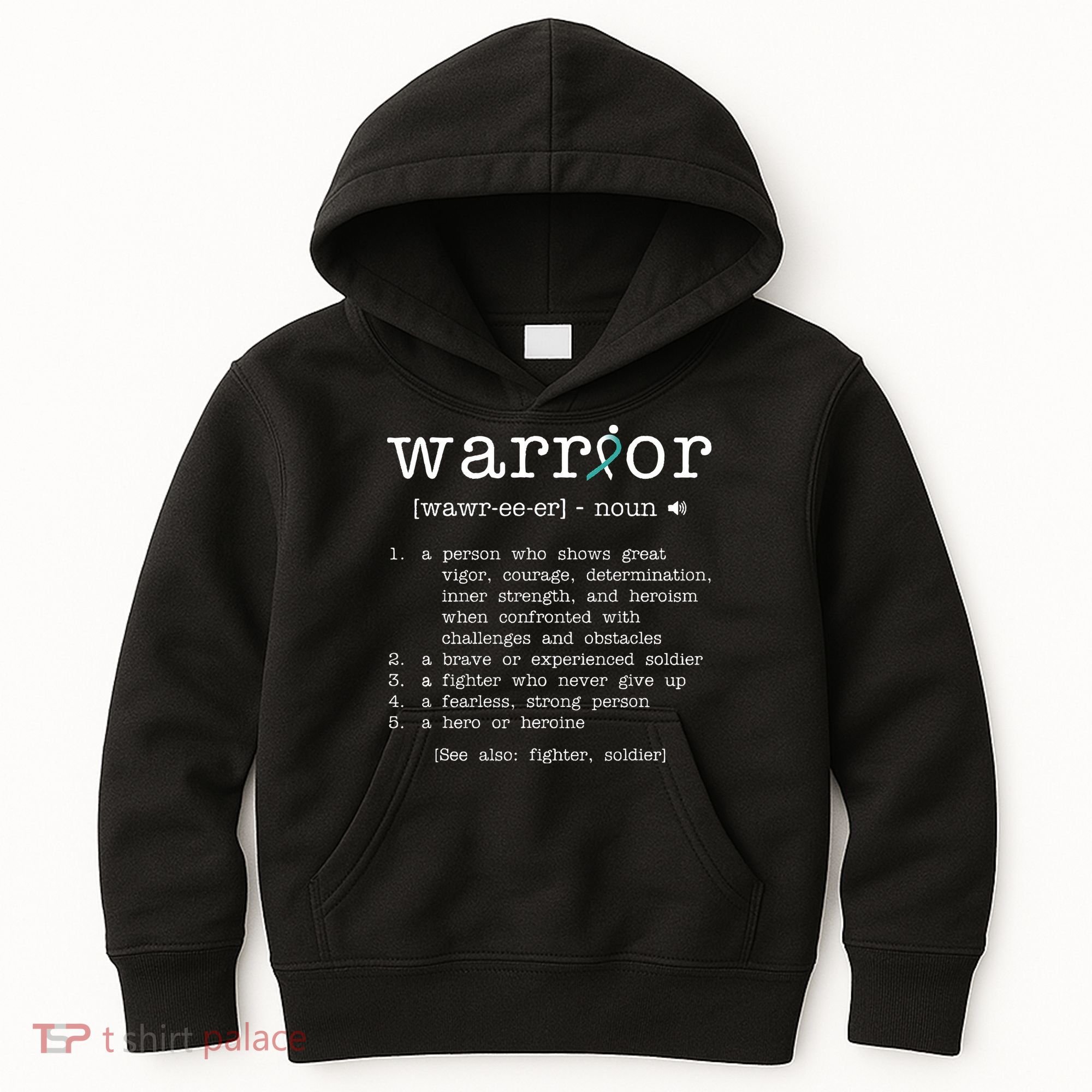 Warror Cervical Cancer Awareness Item Cervical Cancer Kids Hoodie