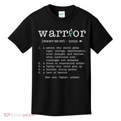 Warror Cervical Cancer Awareness Item Cervical Cancer Kids T-Shirt
