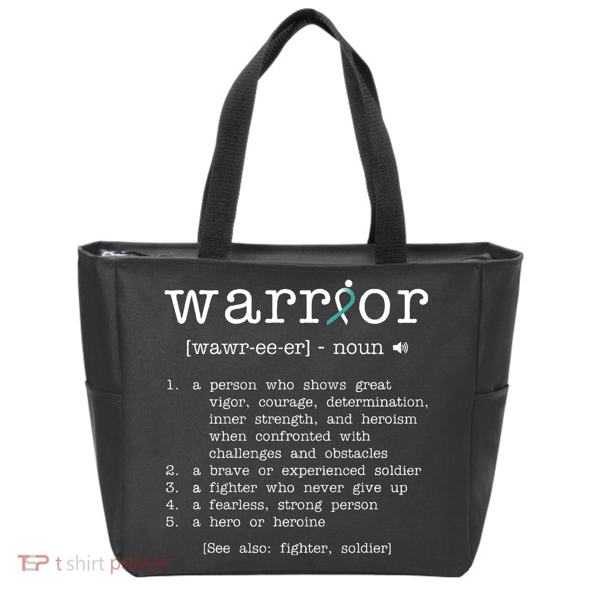 Warror Cervical Cancer Awareness Item Cervical Cancer Tote Bag