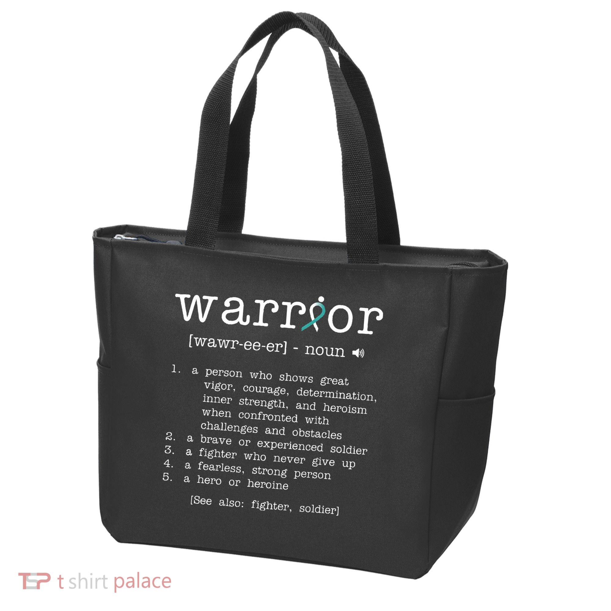 Warror Cervical Cancer Awareness Item Cervical Cancer Tote Bag