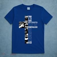 White Camo Christian Verse Spanish Filipenses 413 EspañOl T-Shirt thumb 5