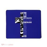 White Camo Christian Verse Spanish Filipenses 413 EspañOl Mousepad thumb 0