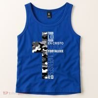 White Camo Christian Verse Spanish Filipenses 413 EspañOl Tank Top thumb 2
