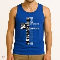 White Camo Christian Verse Spanish Filipenses 413 EspañOl Tank Top thumb 3