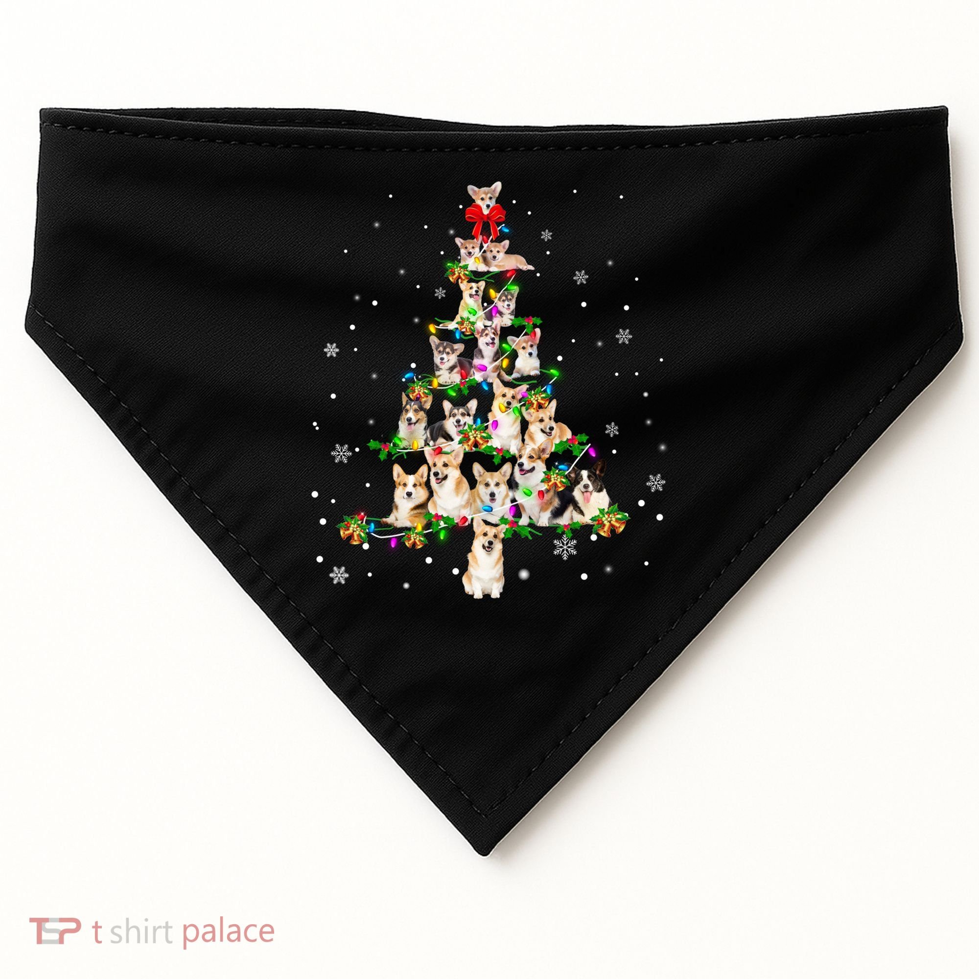 Welsh Corgi Christmas Tree Xgiftmas Gift Cool Gift USA-Made Doggie Bandana