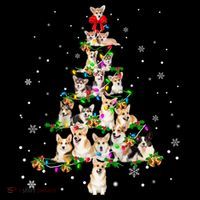 Welsh Corgi Christmas Tree Xgiftmas Gift Cool Gift Women's Hoodie thumb 2