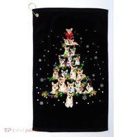 Welsh Corgi Christmas Tree Xgiftmas Gift Cool Gift Golf Towel thumb 0