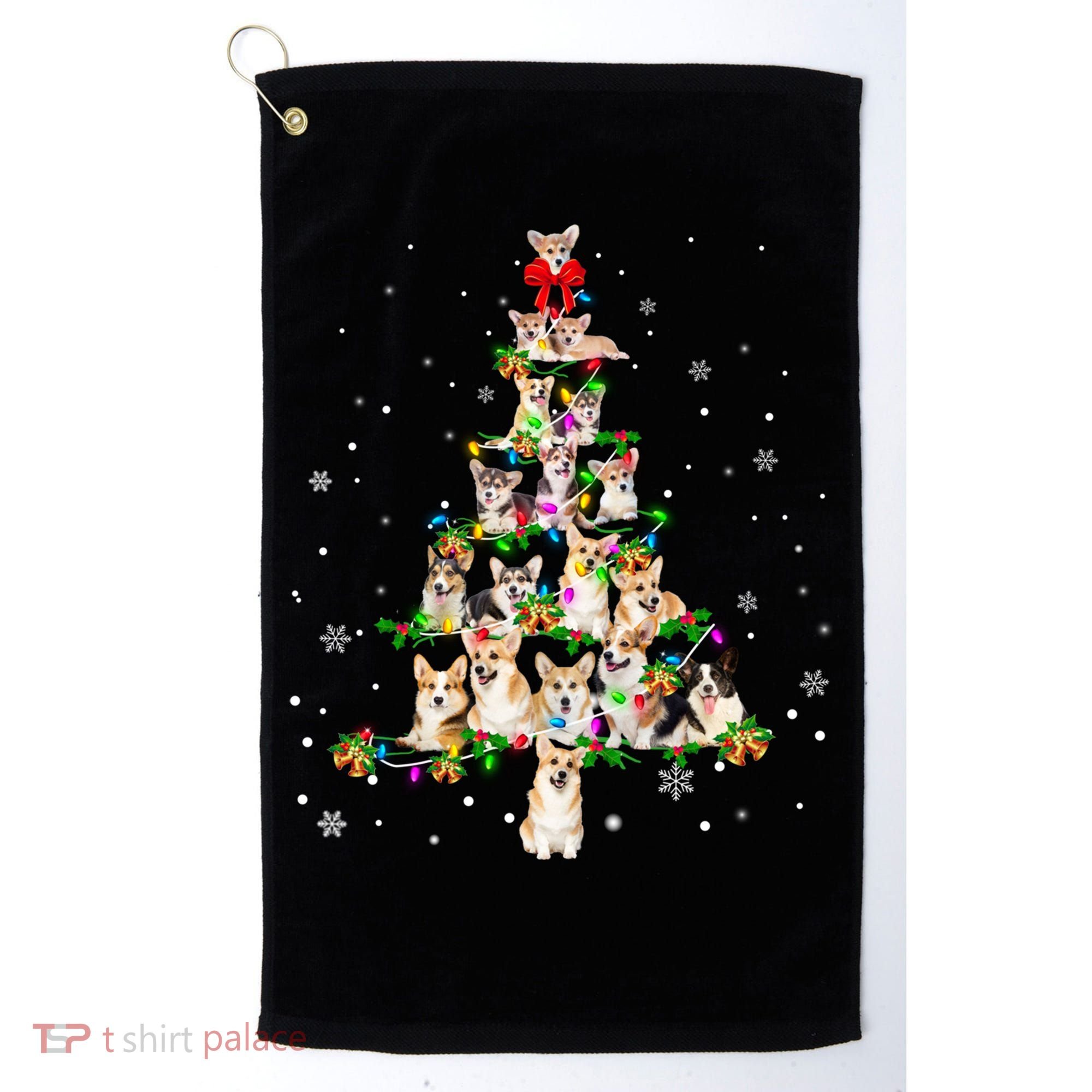 Welsh Corgi Christmas Tree Xgiftmas Gift Cool Gift Golf Towel