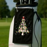 Welsh Corgi Christmas Tree Xgiftmas Gift Cool Gift Golf Towel thumb 2