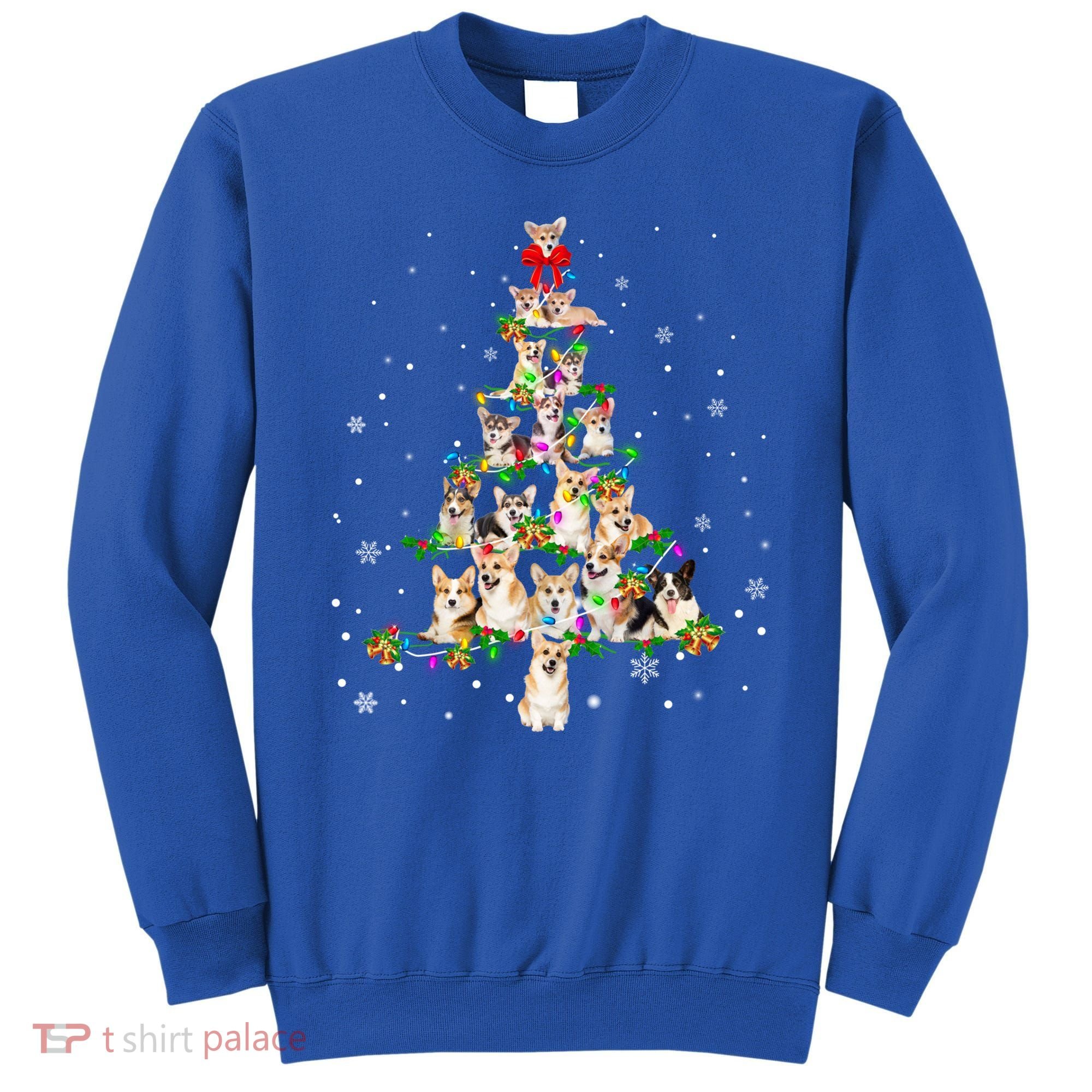 Welsh Corgi Christmas Tree Xgiftmas Gift Cool Gift Sweatshirt