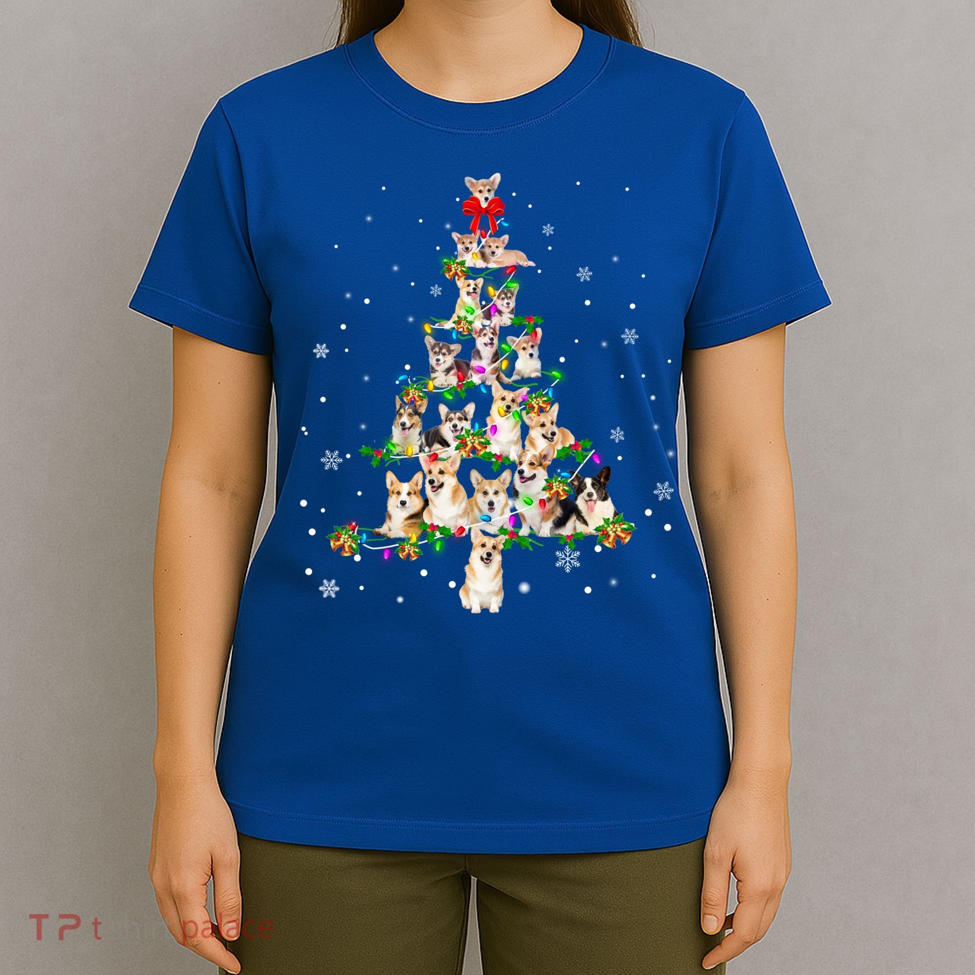 Welsh Corgi Christmas Tree Xgiftmas Gift Cool Gift T-Shirt