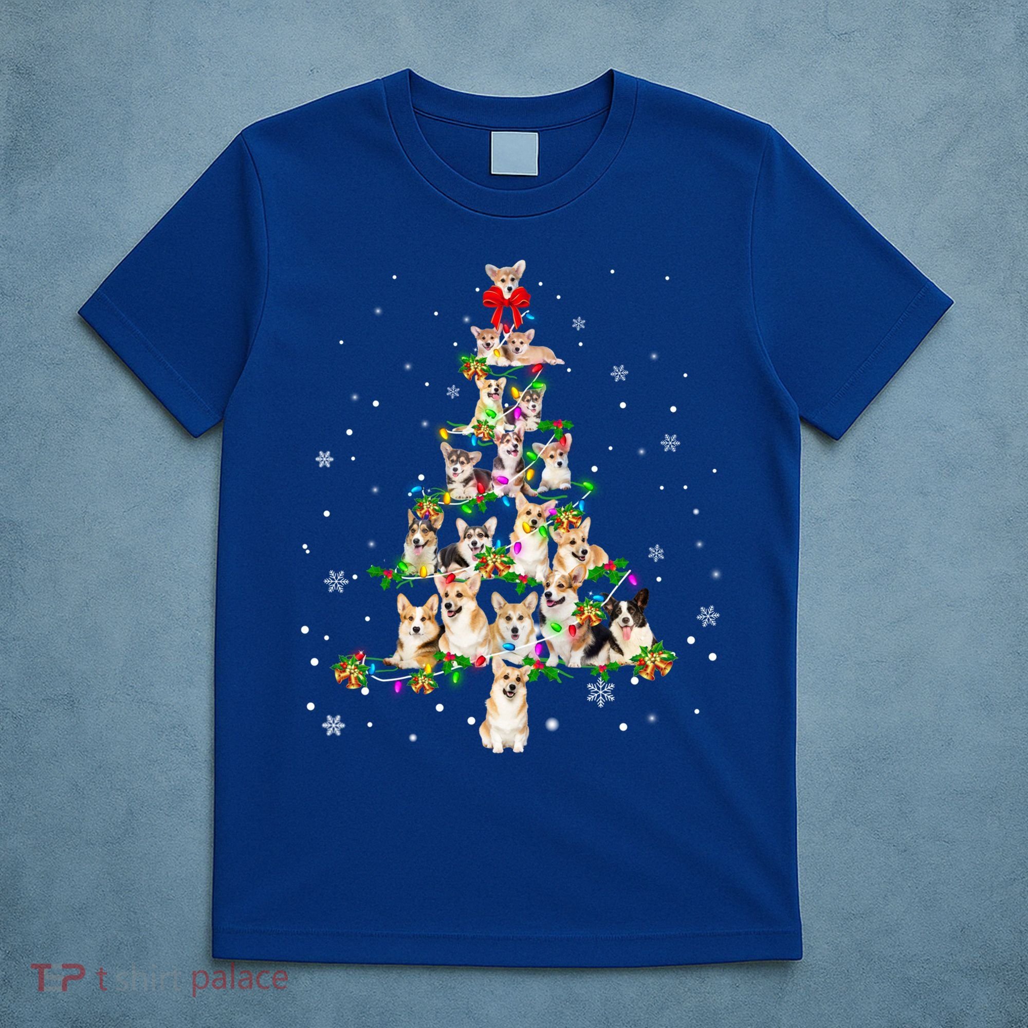 Welsh Corgi Christmas Tree Xgiftmas Gift Cool Gift T-Shirt
