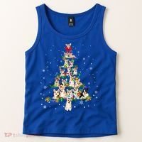 Welsh Corgi Christmas Tree Xgiftmas Gift Cool Gift Tank Top thumb 2