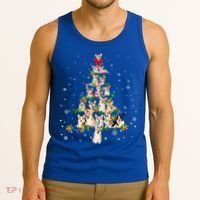 Welsh Corgi Christmas Tree Xgiftmas Gift Cool Gift Tank Top thumb 3