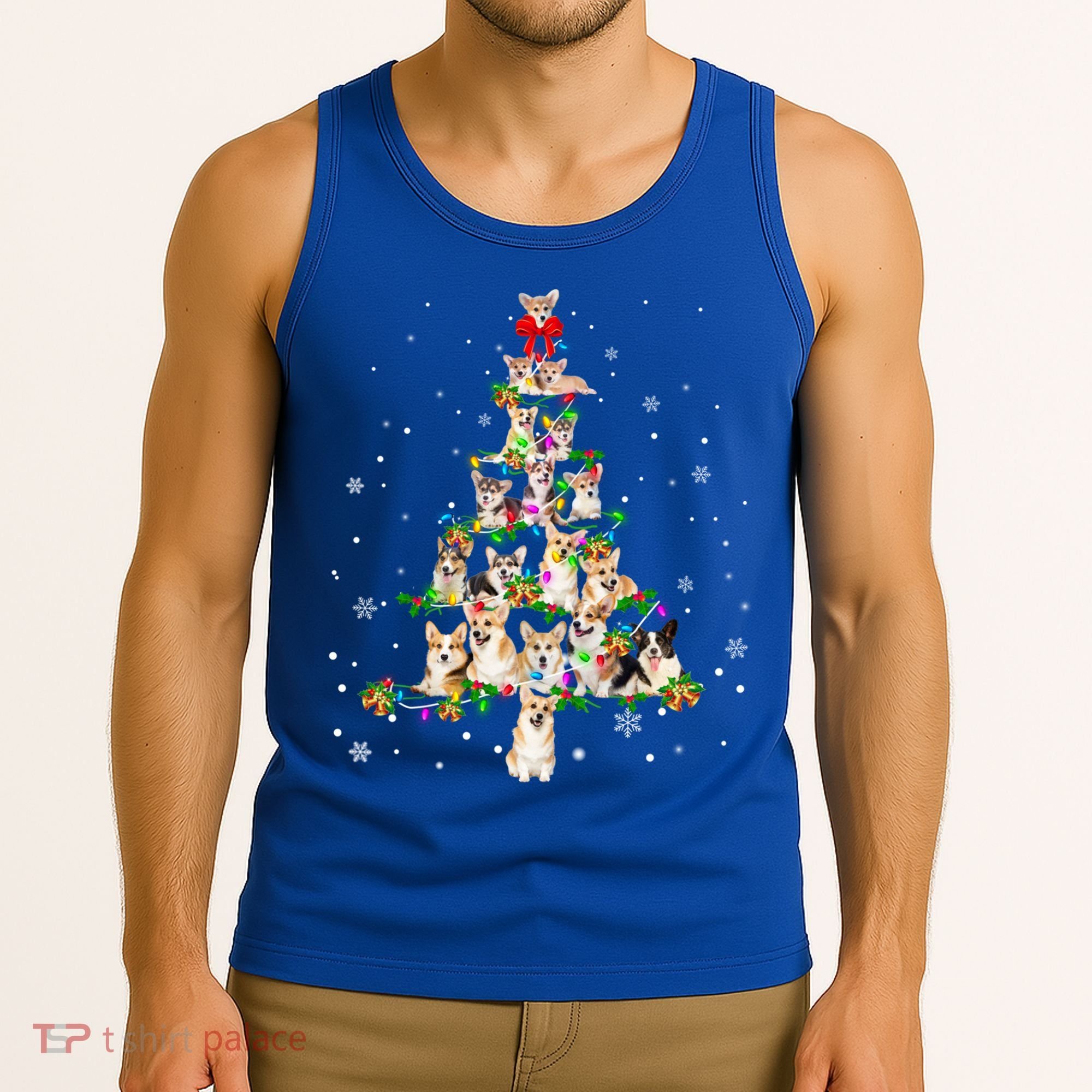 Welsh Corgi Christmas Tree Xgiftmas Gift Cool Gift Tank Top