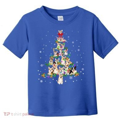 Welsh Corgi Christmas Tree Xgiftmas Gift Cool Gift Toddler T-Shirt