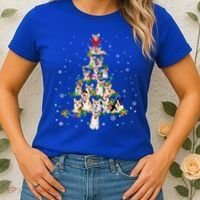 Welsh Corgi Christmas Tree Xgiftmas Gift Cool Gift Women's T-Shirt thumb 2
