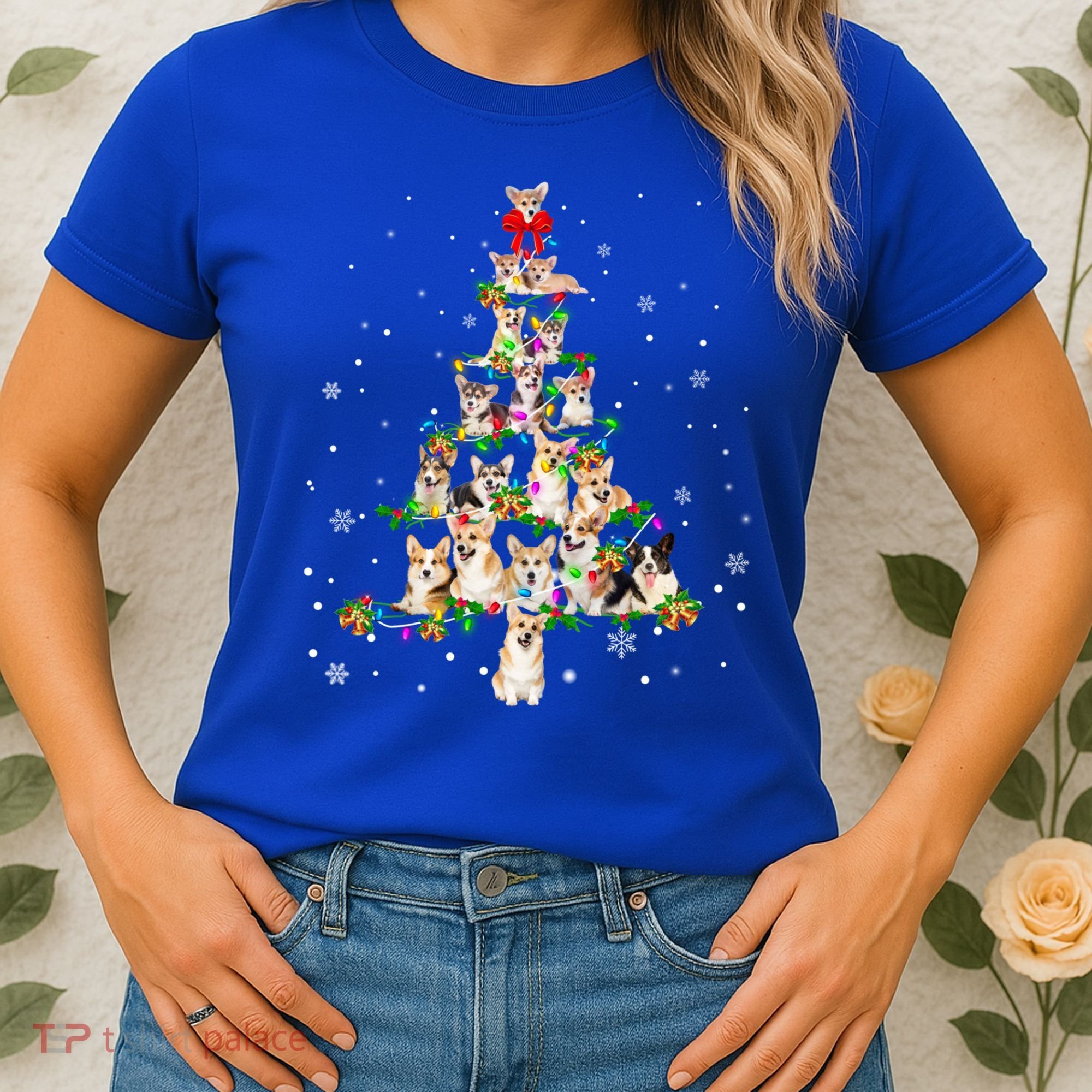Welsh Corgi Christmas Tree Xgiftmas Gift Cool Gift Women's T-Shirt