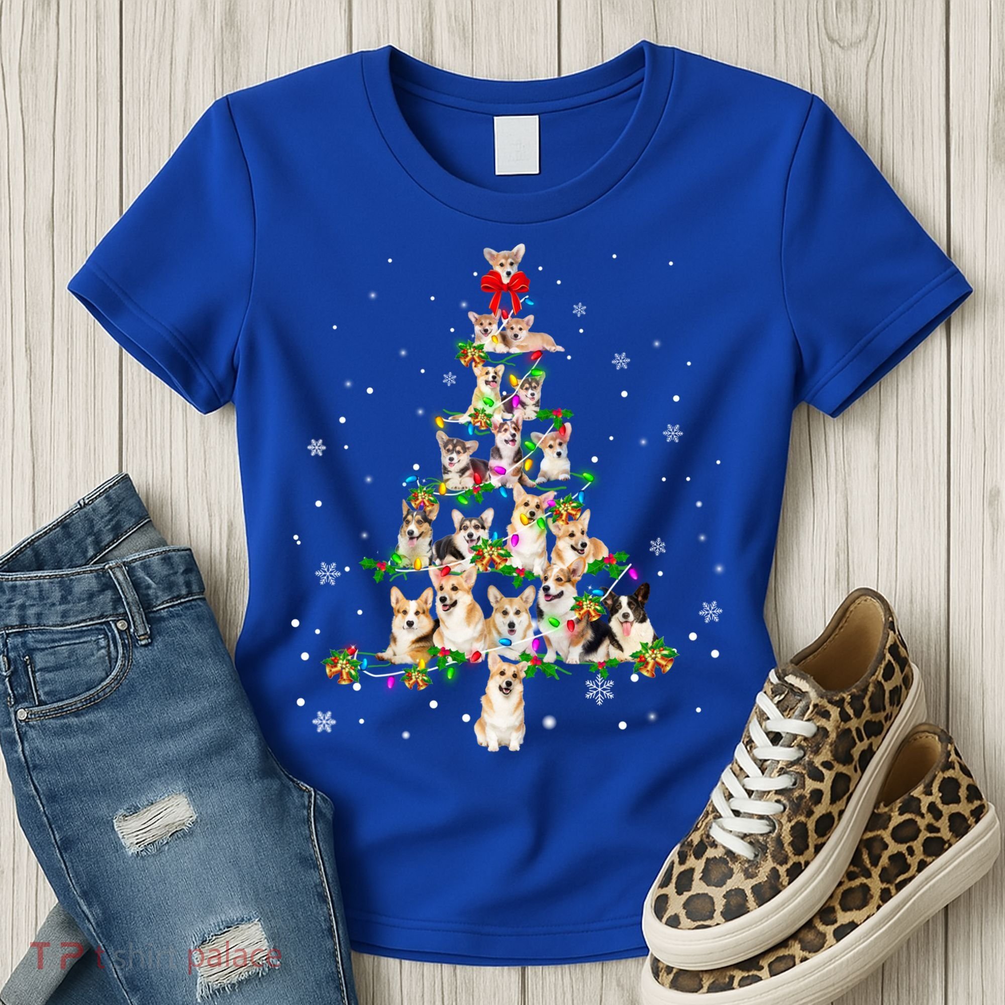 Welsh Corgi Christmas Tree Xgiftmas Gift Cool Gift Women's T-Shirt