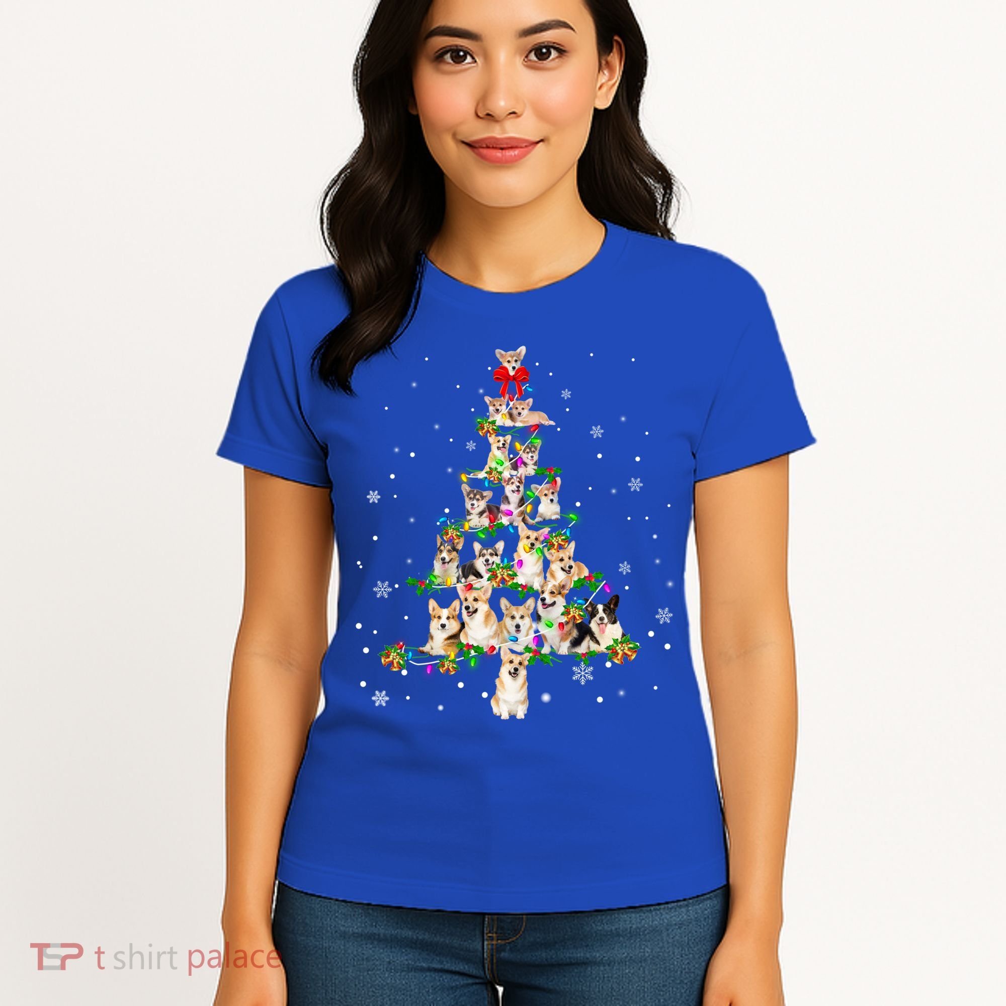 Welsh Corgi Christmas Tree Xgiftmas Gift Cool Gift Women's T-Shirt