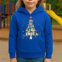Welsh Corgi Christmas Tree Xgiftmas Gift Cool Gift Kids Hoodie thumb 3
