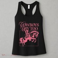 Western Cowgirl Cowboy Aesthetic Cowboys Cry Too Women's Tank Top thumb 3