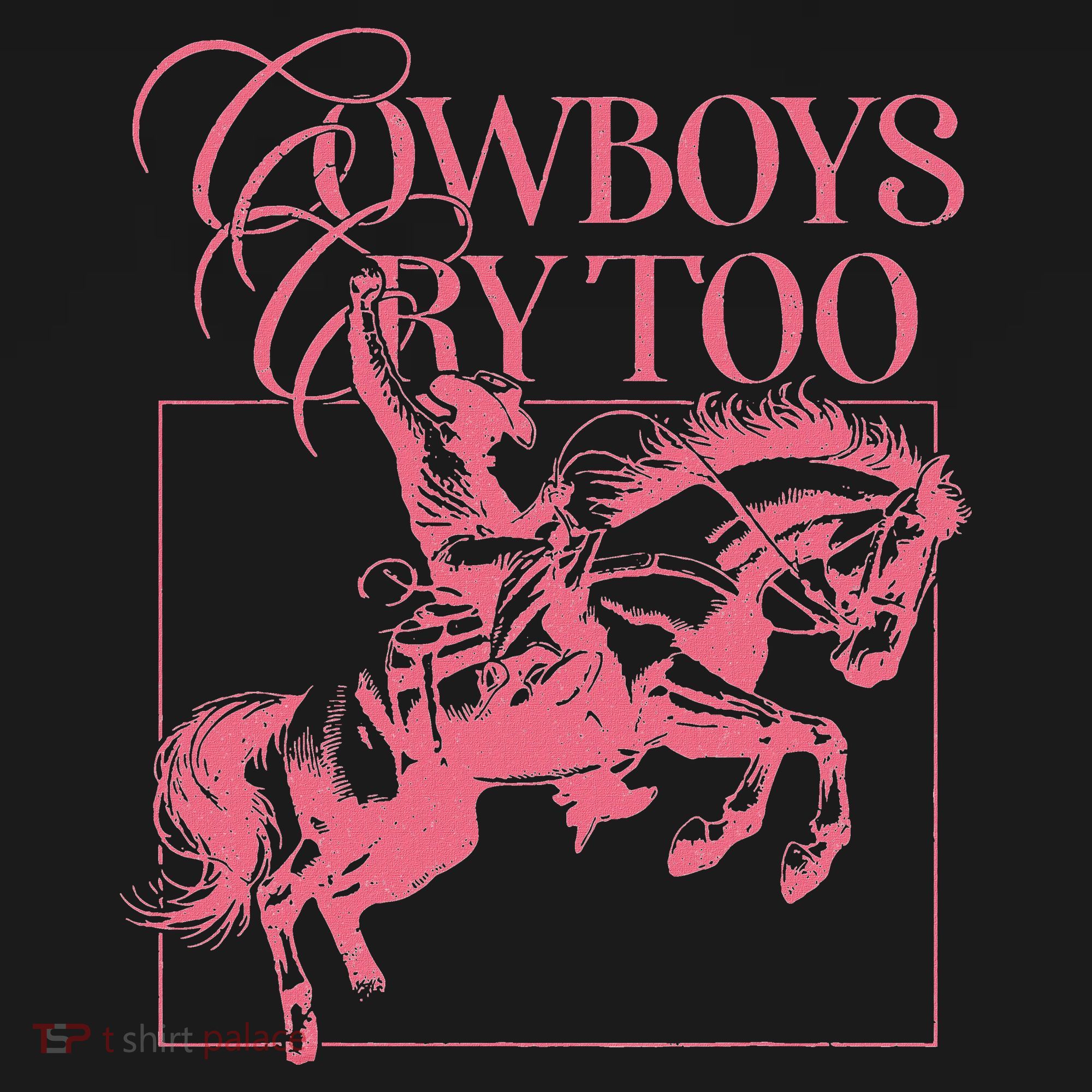 Western Cowgirl Cowboy Aesthetic Cowboys Cry Too Women's Tank Top
