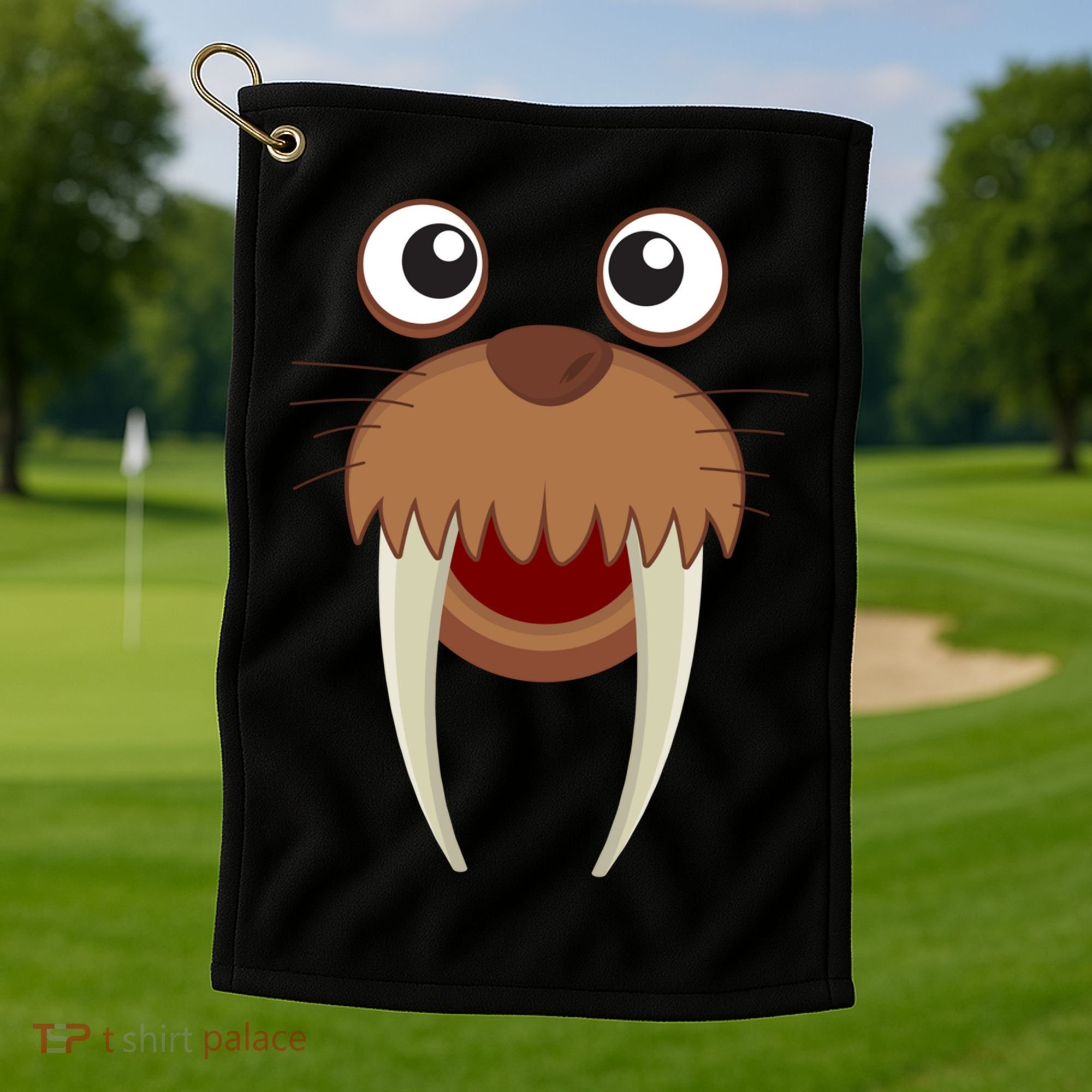 Walrus Cool Children Seahorse Freaks Gift Cool Gift Golf Towel