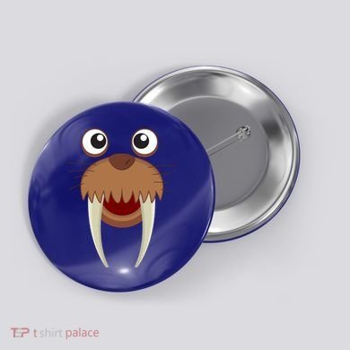 Walrus Cool Children Seahorse Freaks Gift Cool Gift Button
