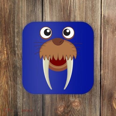 Walrus Cool Children Seahorse Freaks Gift Cool Gift Coaster