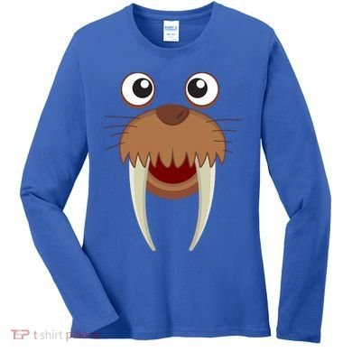 Walrus Cool Children Seahorse Freaks Gift Cool Gift Women's Long Sleeve Shirt