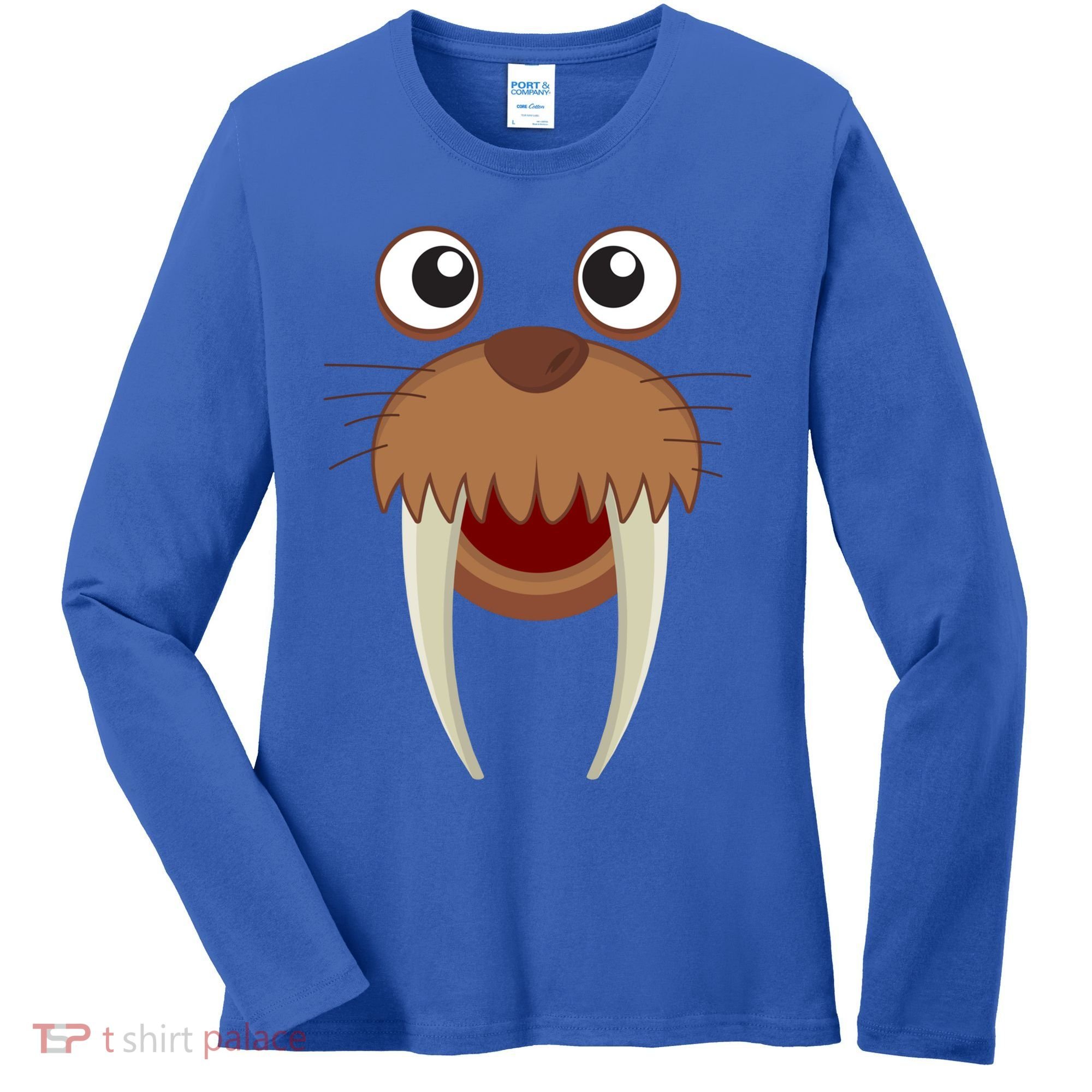 Walrus Cool Children Seahorse Freaks Gift Cool Gift Women's Long Sleeve Shirt