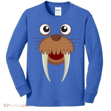 Walrus Cool Children Seahorse Freaks Gift Cool Gift Kids Long Sleeve Shirt
