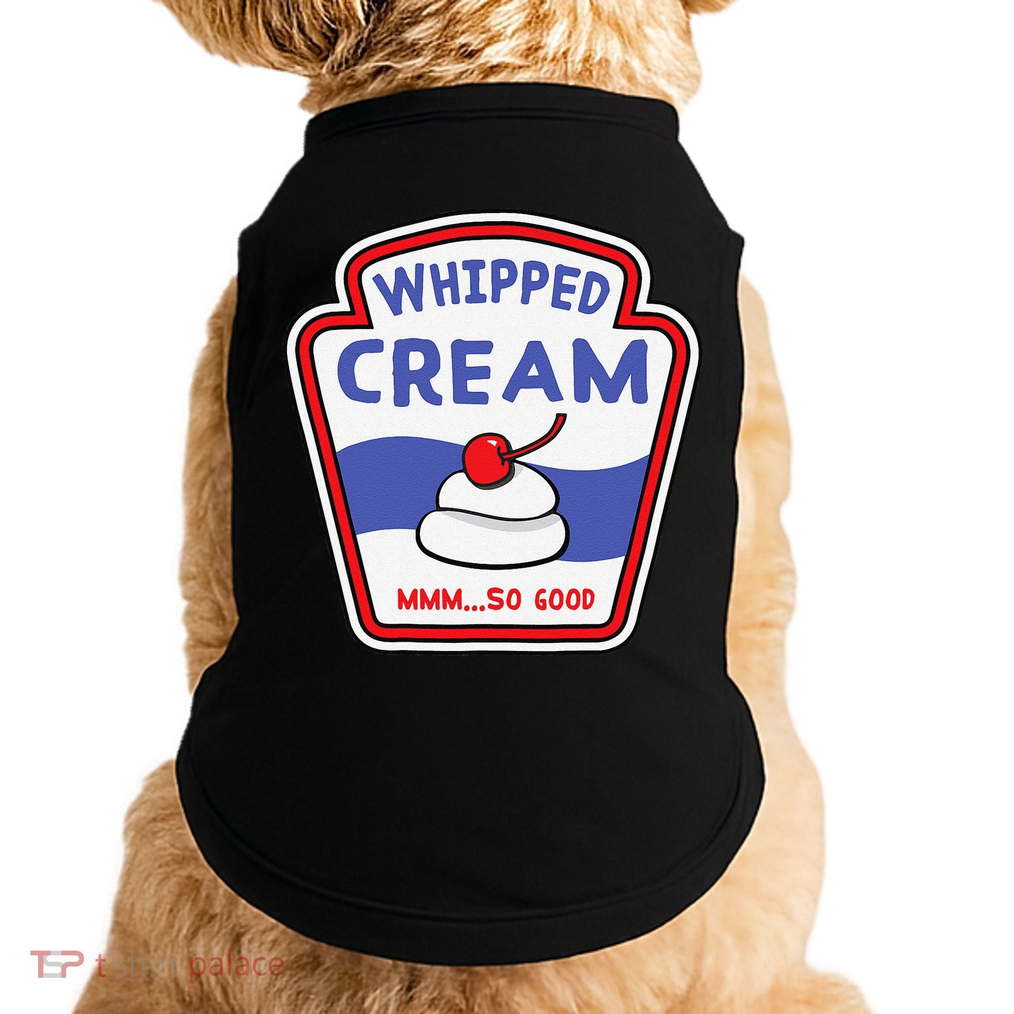 Whipped Cream Condiment Ice Cream Halloween Costume Doggie Tank