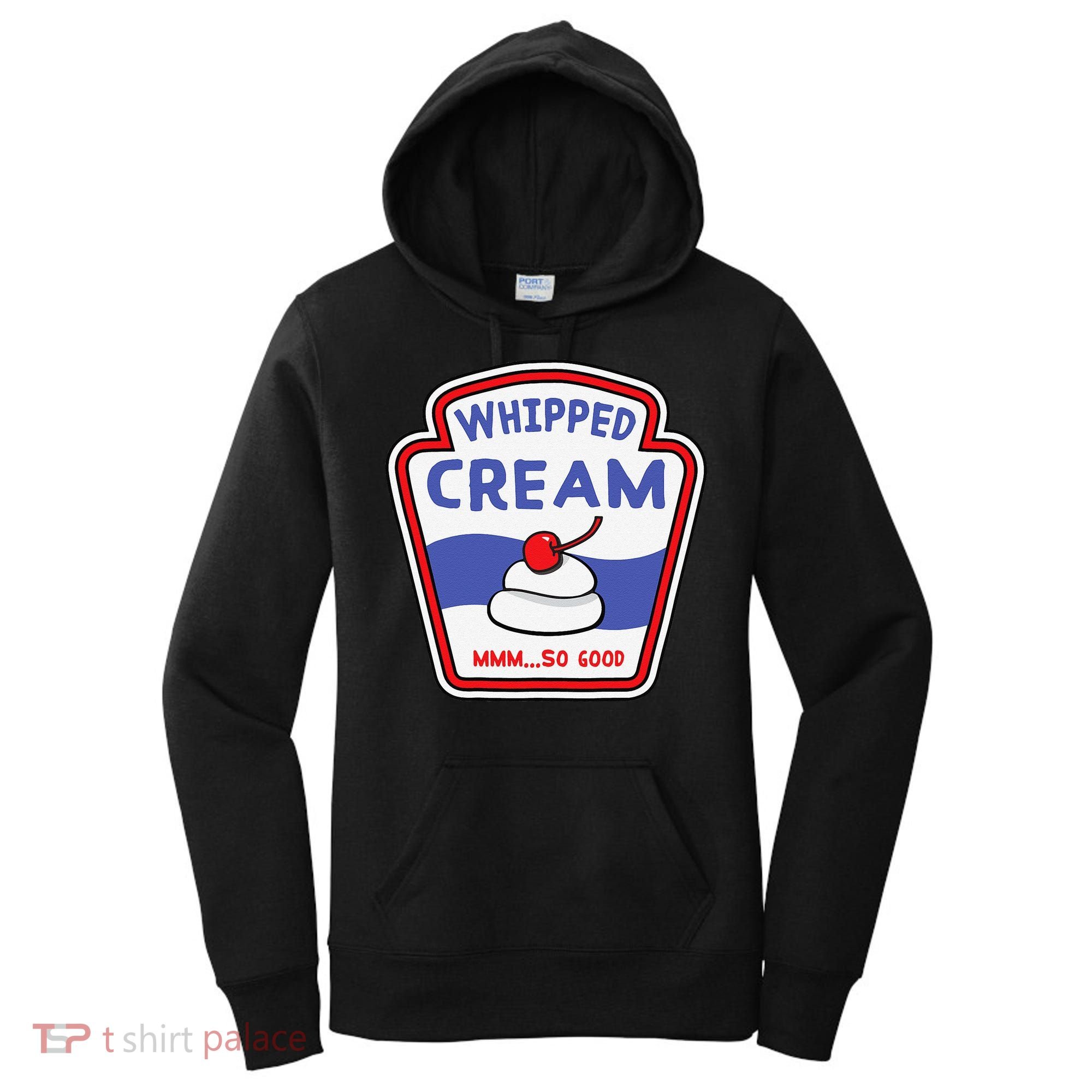 Whipped Cream Condiment Ice Cream Halloween Costume Women's Hoodie