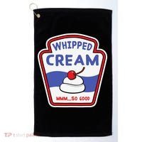 Whipped Cream Condiment Ice Cream Halloween Costume Golf Towel thumb 0